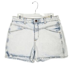 UNIVERSAL THREAD high rise midi denim shorts light wash